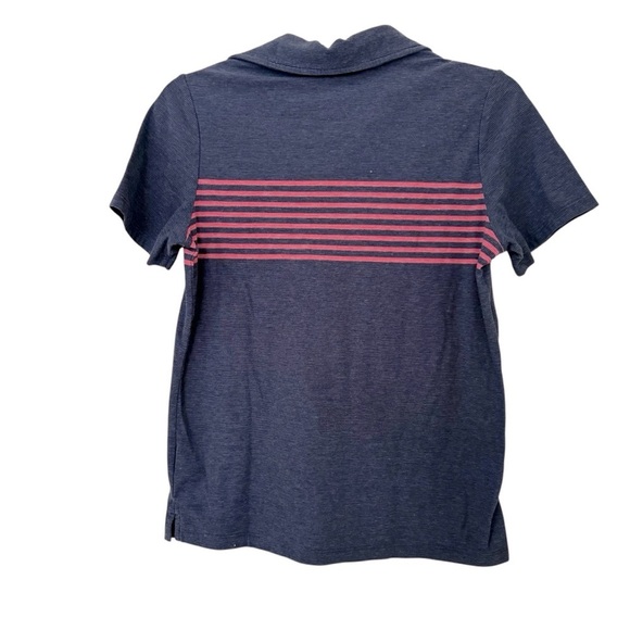 Vineyard Vines Edgartown Polo T-shirt Striped Blue Pink Boys M 12-14 - Picture 4 of 4